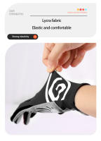Guantes antideslizantes de dedo completo para ciclismo, manoplas de tela de LICRA para bicicleta de montaña, equipo de ciclismo de carretera - details 6
