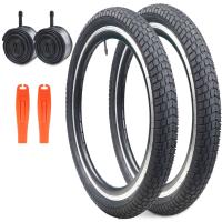 ZUKKA x 2.125 neumático 20 neumático de bicicleta con 2 tubos neumáticos de repuesto plegables se adapta a la mayoría de las bicicletas para niños negro - details 0