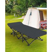 Cama plegable para camping, cama plegable para invitados hasta 200 kg para interior, exterior, playa y jardín (gris) - details 7