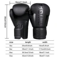 Guantes de Boxeo para Niños y Adultos 6/8/10/12oz Ideales para Entrenamiento de Golpes de Boxeo, Sanda Muay Thai, MMA, Karate - details 1
