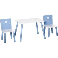 Mesa de Madera para Niños de 2-4 Años 60x40x43 cm Ideal para Dormitorio Sala - details 0
