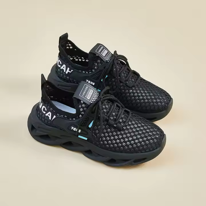 2025 verano nuevo flyknit zapatos deportes mujeres malla transpirable estudiante zapatos casuales plana corriendo. - 1
