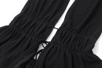 BUNO-Tops cortos sexys con espalda descubierta Y2K, Tops cortos de vendaje con perspectiva de malla sin mangas, camisetas sin mangas con cuello Halter, Top de moda para fiesta y Club - details 10