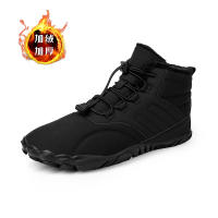 Botas de nieve de los hombres de invierno engrosado impermeable y antideslizante ancianos zapatos de algodón caliente y terciopelo botas cortas de mediana edad - details 10