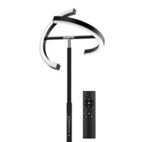lámpara de pie regulable LED |   Lámpara de pie plateada 20W con lámpara de lectura flexible 7W |   4 temperaturas de color para salón, dormitorio, oficina, hotel - details 12