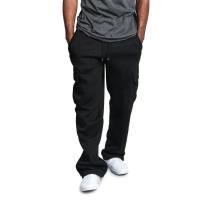 Pantalones deportivos holgados y extragrandes de corte recto para hombre: ideales para deportes y ropa de calle, pantalones largos con cordón y múltiples bolsillos - details 0