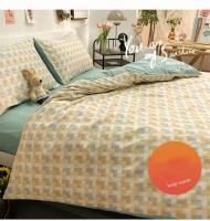 Juego de Ropa de Cama de Algodón Puro de Alta Calidad para el Hogar con Funda de Edredón de Manga Reina 100% Algodón Amigable con la Piel con Sábanas y Fundas de Confort - details 8