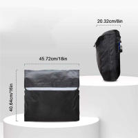 Bolsa de Almacenamiento de Silla de Ruedas Accesorio de Apoyabrazos Bolsa Trasera Fácil de Colocar para Personas con Problemas de Piernas - details 3