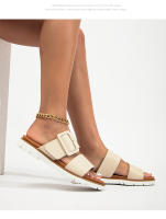 Sandalias de verano para mujer, con suela gruesa, estilo informal, antideslizantes, para embarazadas, 2025 - details 1