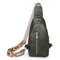 Riñonera de cuero PU para mujer, bolso de pecho sencillo de estilo bohemio para mujer, bolso de hombro deportivo Retro occidental de gran capacidad para ciclismo - details 24