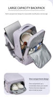 Mochila de Viaje Grande para Hombres y Mujeres Bolsa de Escuela con USB Bolsa de Hombro para Senderismo y Fin de Semana Estilo Negocios - details 5