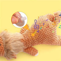 Juguete interactivo de peluche para perros, relleno chirriante, juguetes de entrenamiento para aliviar la ansiedad de las mascotas - details 5
