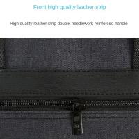Bolsa de archivos A4 impermeable, gran capacidad, múltiples compartimentos, bolsa de almacenamiento de documentos, Simple con asa, maletín de lona para hombres y mujeres - details 13