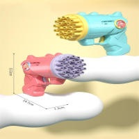 Pistola de burbujas de juguete de Ángel, máquina de burbujas de 23 agujeros, sueño colorido, poroso - details 1