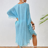 Vestido playero de talla grande para mujer, suave, de ganchillo, falda envolvente para bikini, para trajes de baño, tallas extendidas, elementos esenciales para vacaciones - details 19