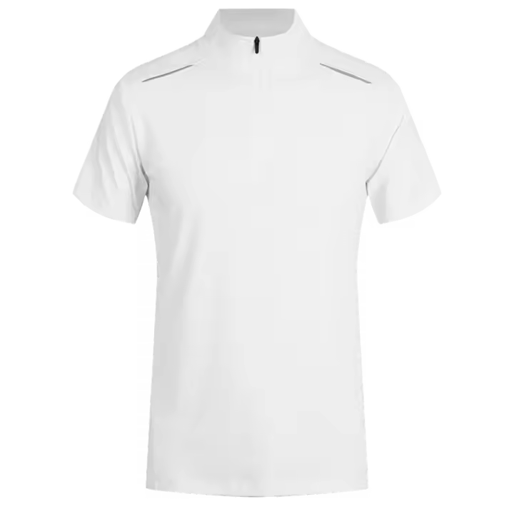 Polo Verano para hombre, deportivo informal, tejido fresco de hielo, manga corta, transpirable, apto para fitness, elástico. - 1