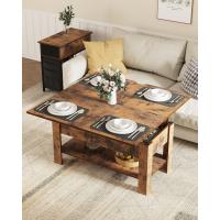 Mesa de Centro Regulable en Altura, Almacenamiento Oculto, 3 en 1, Multifunción, Mesa de Salón, Mesa de Café, Compartimento Abierto, Mesa de Comedor, para Salón, Oficina, Blanco - details 26