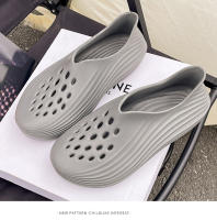 Zapatillas deportivas al aire libre material EVA suela gruesa aumentando la marea verano playa baotou agujero zapatos nuevos hombres y mujeres - details 18