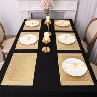 6 tapetes rectangulares tejidos para mesa, antideslizantes, de 18.0 x 12.0 in, texturizados, a prueba de arañazos, de PVC, para decoración del hogar, cocina, color rosa - details 5