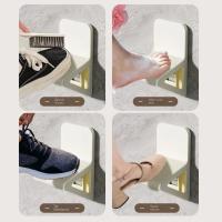 Reposapiés de ducha antideslizante, Pedal de pie para baño montado en la pared sin perforaciones, ayuda para el paso de pierna, Pedestal de reposapiés de inodoro retráctil - details 7