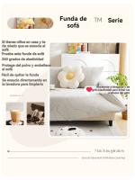 Funda de Sofá Lisa Ajustable, Funda Protectora Cubre Sofá Elástica Antimanchas Lavable, Fundas Cubre Sofá Perros Gatos Mascotas - details 1