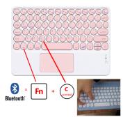 Funda magnética con teclado en español para Samsung Tab A8, cubierta de ratón inalámbrico con Bluetooth para S6 Lite, 10,4 ", S7/S8, 11", S7/S8 Plus, 12,4" - details 0