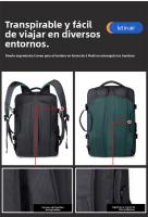 La mochila se puede aspirar y comprimir, mochila de expansión simple y de gran capacidad, de alta gama para hombres, bolsa de viaje. - details 13