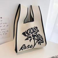 Nuevo Bolso de Moda para Mujer Bolso de Mano Casual de Lana Tejida Multicolor con Estilos Variados - details 58