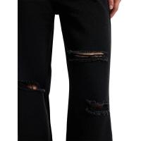 Vaqueros de pierna recta de cintura alta para mujer, pantalones vaqueros rasgados elegantes y elegantes, nd 2025 - details 11