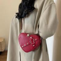 Bolso de hombro vintage Y2K con cadena pequeña para mujer, bolso en forma de corazón, bolso gótico grueso - details 2