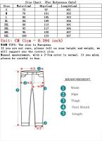Jeans Casuales para Hombres Comodidad Clásica de Cintura Elástica Pantalones de Denim Suaves y Bolsos - details 0