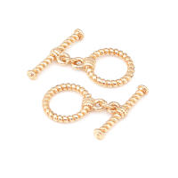 Pulsera de Tirantes Geométricos de Latón Dorado 18K Clasps para Hacer Joyería DIY - details 29