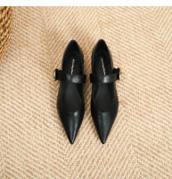 Nuevos zapatos Xiaoxiangfeng con suela puntiaguda y hebilla de una palabra - details 30