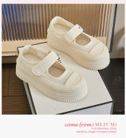 Nuevos zapatos blancos transpirables de suela gruesa que aumentan los zapatos de muffin zapatos casuales de moda zapatos versátiles de las mujeres - details 13