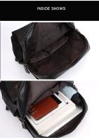 Bolsos retro para hombres, mochilas de cuero impermeables de gran capacidad, moda - details 8