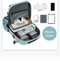 Mochila de viaje de gran capacidad para mujer, bolsa de equipaje multifuncional ultraligera, bandolera de mano, mochila de viaje para hombre - details 7