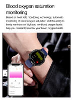 2025 Nuevo ET381 Smartwatch Asistente de voz ECG Electrocardiograma Detección de glucosa en sangre no invasiva Pantalla AMOLED Compatible con Android IOS Smartwatch - details 12