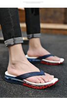 Nuevas chanclas para hombre, sandalias de playa antideslizantes de suela suave con amortiguación de golpes y fondo de cojín de aire completo ajustado - details 14