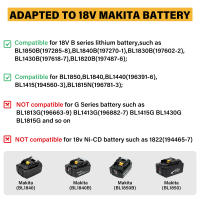 Destornillador eléctrico 3 en 1, martillo sin escobillas de 13mm, 20 + 3 Torque, taladro de impacto inalámbrico para batería Makita de 18V - details 7