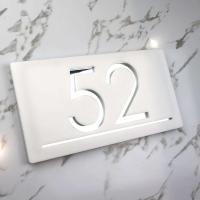 Espejo mate de corte personalizado, personalización privada, números de puerta, placas de letrero de casa, número láser personalizado - details 3