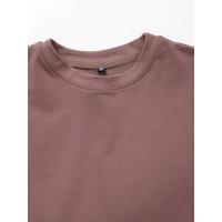 conjunto deportivo Vintage para mujer, traje de pantalones cortos sólidos, camiseta de manga corta con cuello redondo, cortos con cordón, - details 38