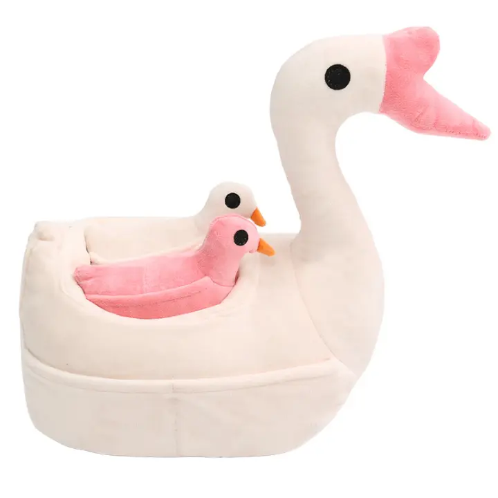Juguete para perros de ganso grande para mascotas, almacenamiento educativo de alimentos, entrenamiento de descompresión, juego interactivo, cuidado de acompañamiento, olor Universal para las cuatro estaciones - 1