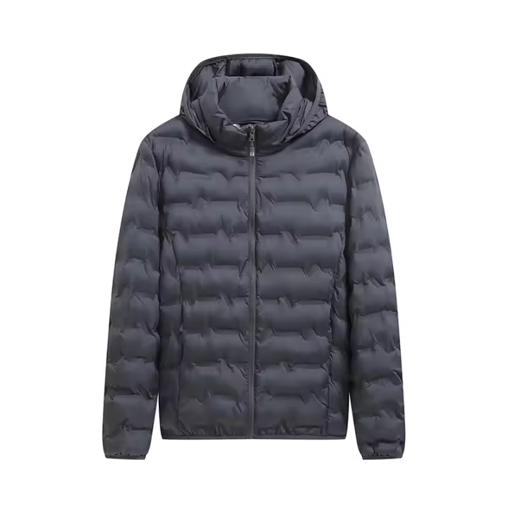 Nuevo Abrigo Casual para Hombre, Abrigo de Invierno con Capucha, Cortavientos, Cómodo, Chaqueta Informal para Exteriores, Parka Gruesa y Sólida para Hombre - 1