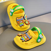 Sandalias para niñas, zapatillas de verano de interior de suela suave antideslizante para bebés, zapatos con agujeros para niños de dibujos animados con bolsa - details 6