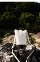 Bolso bandolera pequeño de cuero de primera calidad, estilo cubo vertical casual para teléfono móvil - details 9