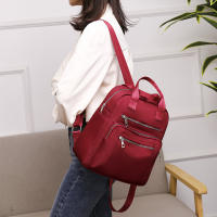 Mochila de viaje informal para mujer, bolso de hombro Oxford impermeable, bolso de mano de gran capacidad, monedero negro, paquete escolar - details 15