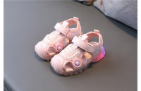 Sandalias planas con luces LED para niños y niñas, zapatos informales luminosos de araña, zapatos deportivos transpirables de verano para bebés - details 18
