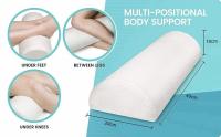 Almohada cómoda para piernas, espalda y cabeza, funda de algodón de espuma viscoelástica, almohada de soporte Lumbar para almohada semirrolo - details 1
