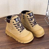 Botas cortas de moda para niños y niñas, zapatos de cuero versátiles antideslizantes de fondo grueso suave, estilo coreano, novedad de otoño, 2024 - details 3