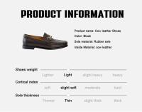 Nuevos negocios planos para personas perezosas, hombres casuales con hebilla de metal, zapatos de fiesta de otoño para hombres - details 10